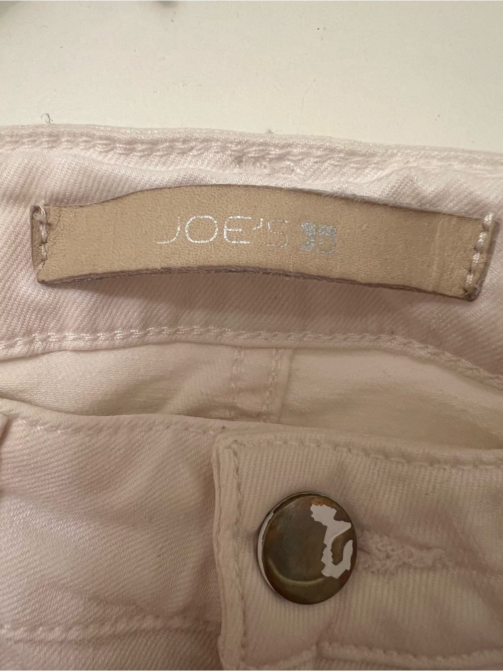 Joe’s Jeans Mid‑Rise Skinny Ankle – Cream/White, Size 26 - Picture 3 of 8